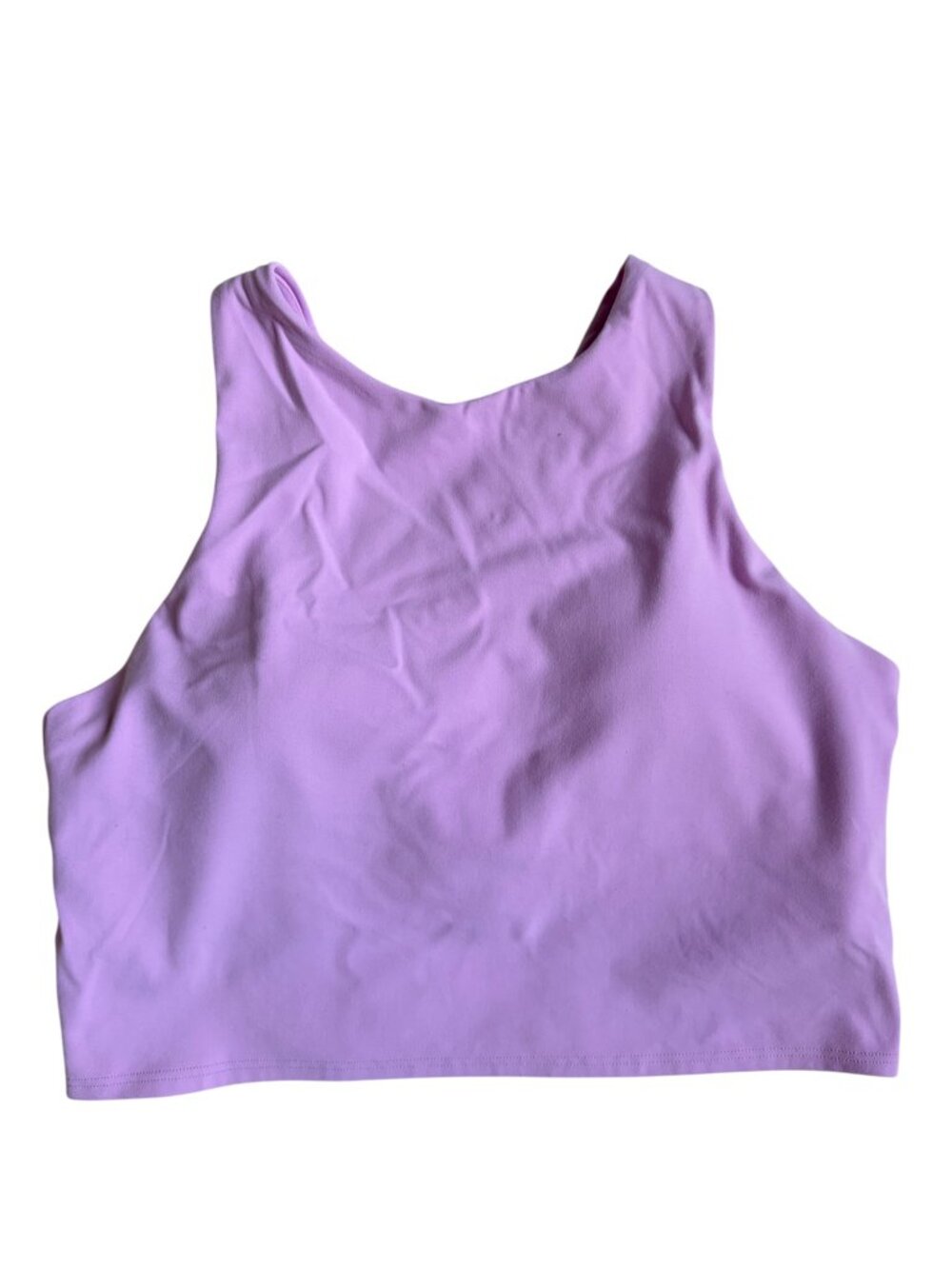 Athleta Crop Tank Top with Built-In Bra (Pink) - Medium